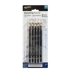 MONT MARTE GRAPHITE SKETCHING Pencils 10 Piece